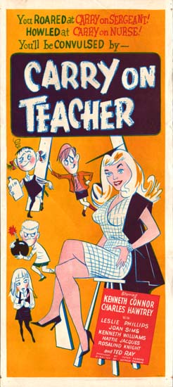 Carry On Teacher Australian Daybill movie poster
