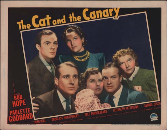 Cat and the Canary, The US Lobby Card
