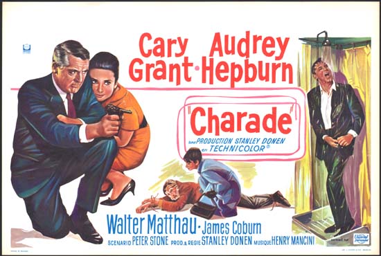 Charade Belgian movie poster