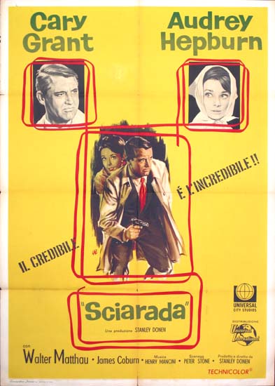 Charade Italian Due Fogli movie poster