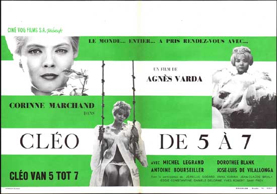 Cleo de 5 a 7 [ Cleo from 5 to 7 ] Belgian movie poster