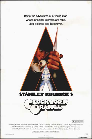 Clockwork Orange, A US One Sheet movie poster