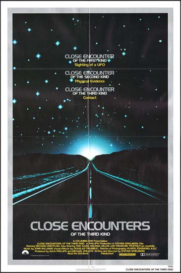 Close Encounters of the Third Kind US One Sheet movie poster