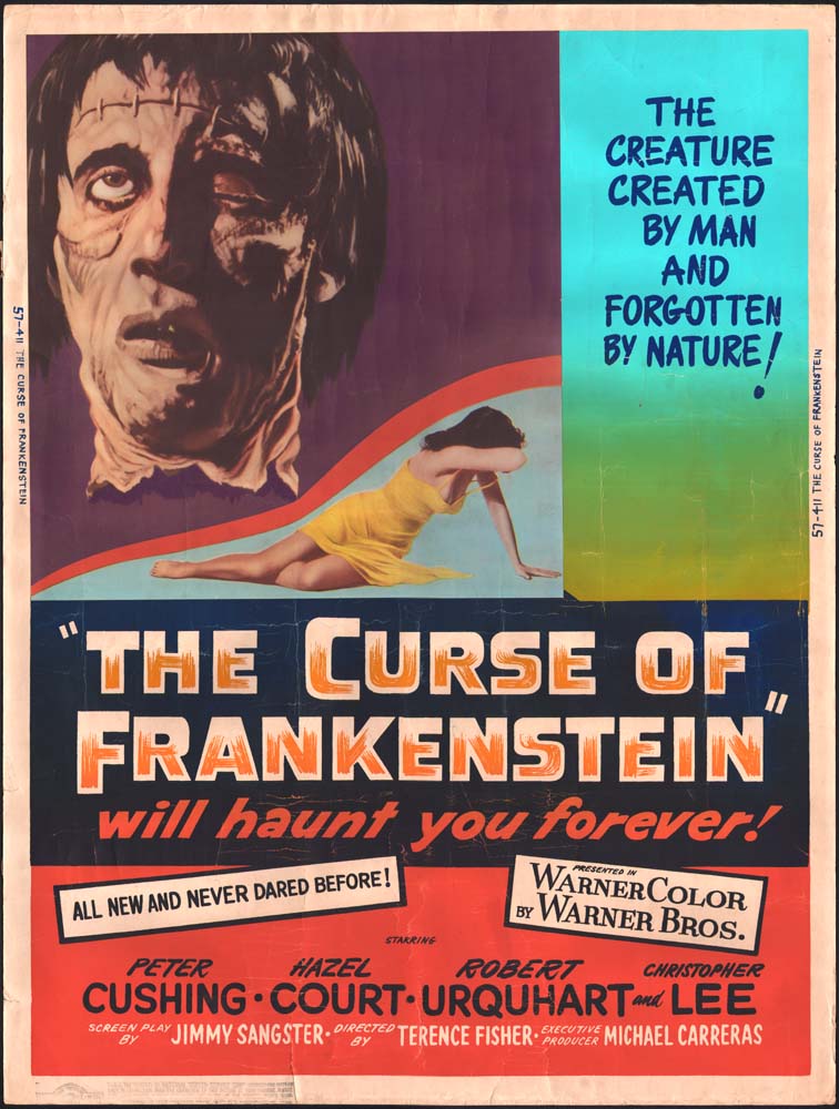 Curse of Frankenstein, The US 30x40 movie poster