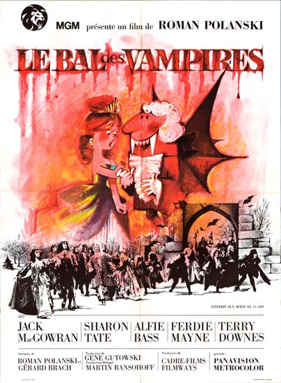 Dance of the Vampires [ The Fearless Vampire Killers ] French movie poster