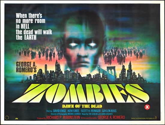 Dawn of the Dead [ Zombies Dawn of the Dead ] UK Quad movie poster