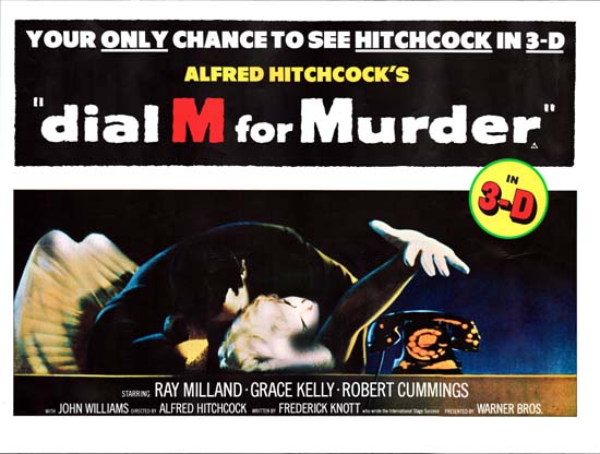 Dial M for Murder UK Quad movie poster