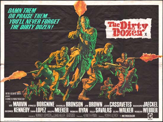 Dirty Dozen, The UK Quad movie poster