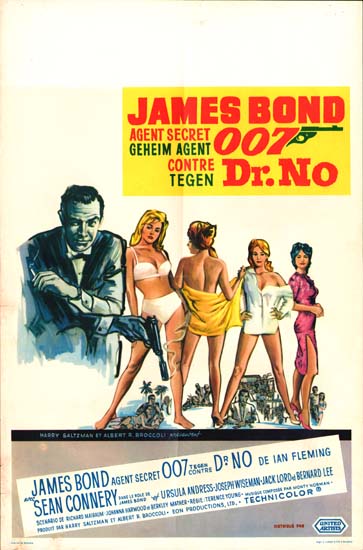 Dr No Belgian movie poster