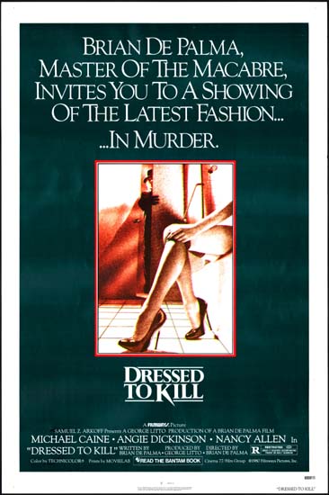 Dressed to Kill US One Sheet movie poster