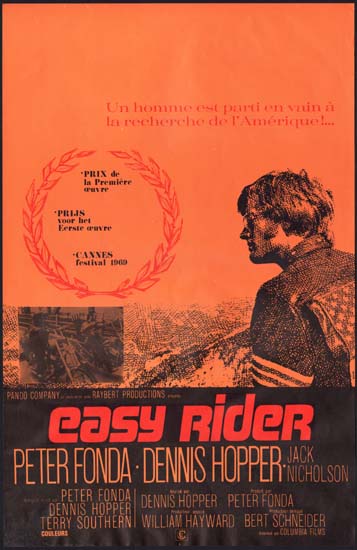 Easy Rider Belgian movie poster