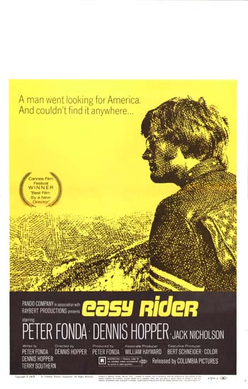 Easy Rider US Window Card movie poster