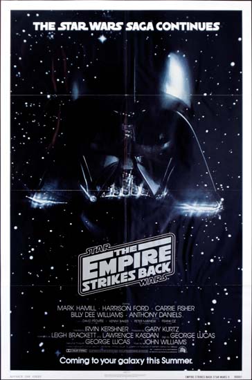 Empire Strikes Back, The US One Sheet advance movie poster