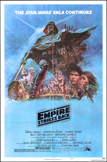 Empire Strikes Back, The US One Sheet style B movie poster