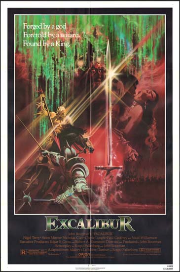 Excalibur US One Sheet movie poster