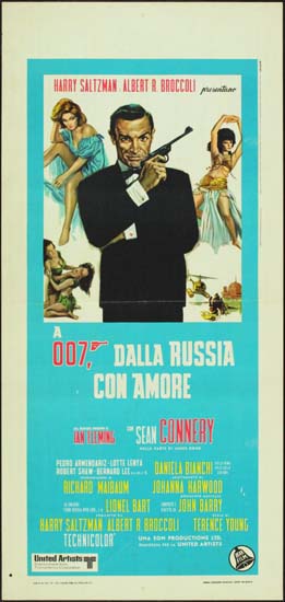 From Russia With Love Italian Locandina movie poster