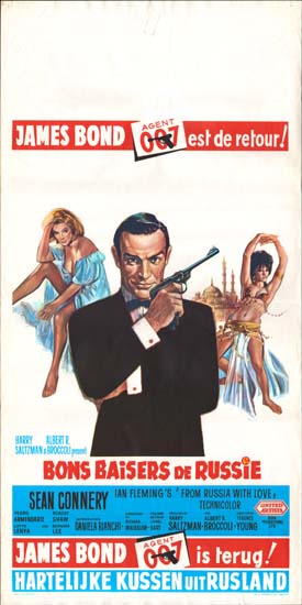 From Russia With Love Belgian movie poster