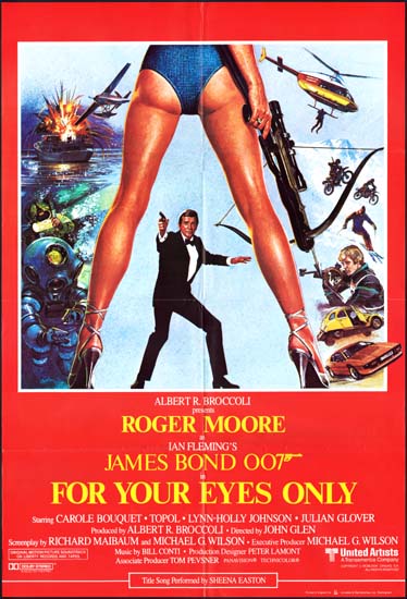 For Your Eyes Only UK One Sheet movie poster