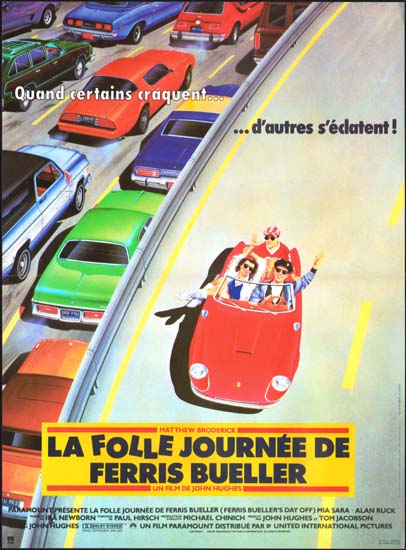 Ferris Buellers Day Off French movie poster
