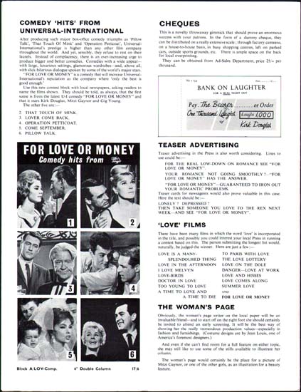 Image 2 of For Love or Money UK Pressbook