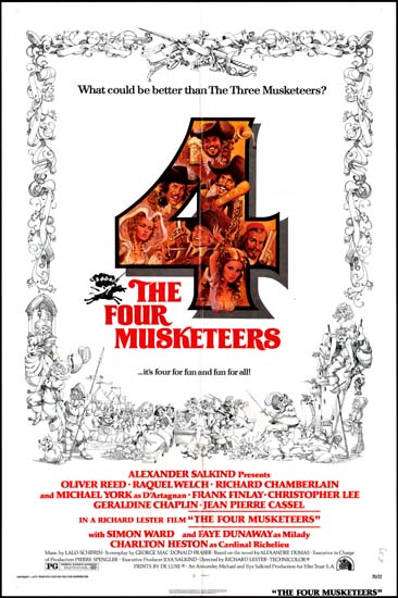 Four Musketeers, The US One Sheet movie poster