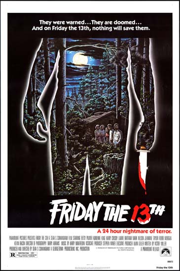 Friday the 13th US One Sheet movie poster