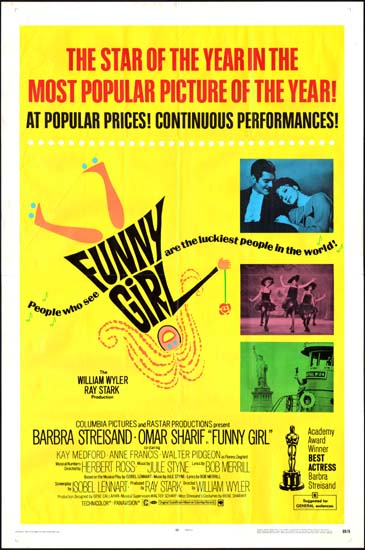 Funny Girl US One Sheet movie poster