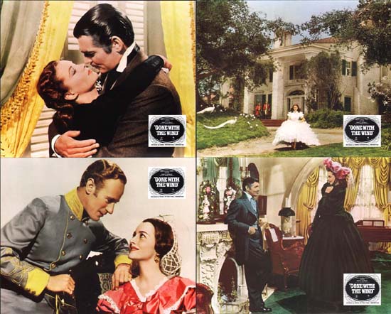 Gone With The Wind US Mini Lobby Card Set of 10