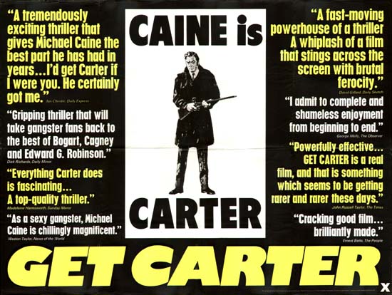 Get Carter UK Quad teaser movie poster