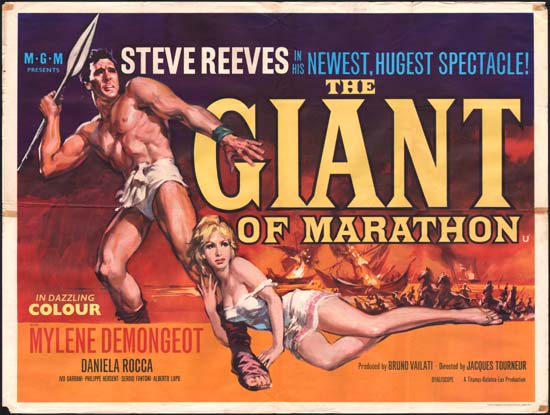 Giant of Marathon [ La battaglia di Maratona ] UK Quad movie poster
