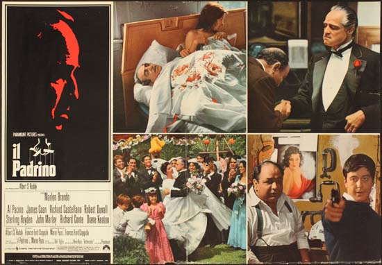 Godfather, The Italian Photobusta movie poster
