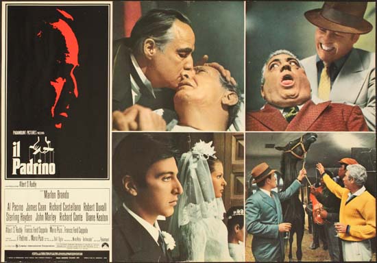 Godfather, The Italian Photobusta movie poster