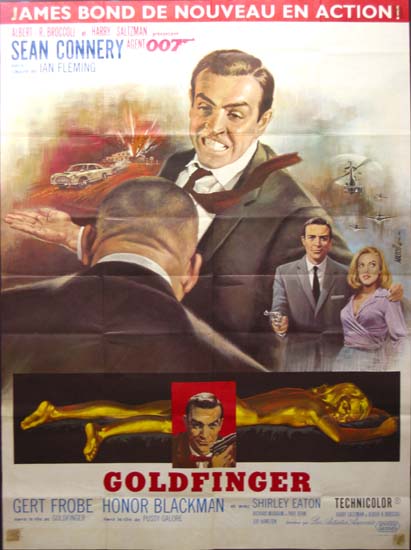 Goldfinger French Grande movie poster
