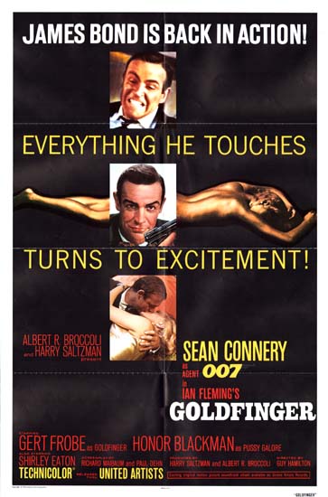 Goldfinger US One Sheet movie poster