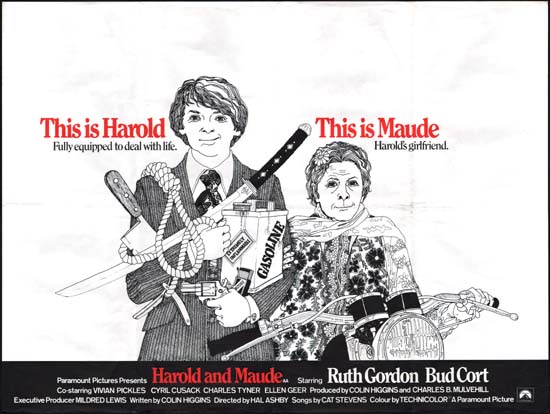 Harold and Maude UK Quad movie poster