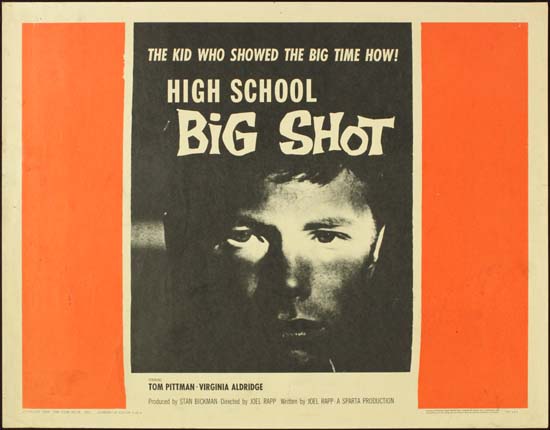High School Big Shot [ The Young Sinners ] US Half Sheet movie poster