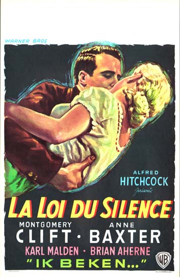 I Confess Belgian movie poster