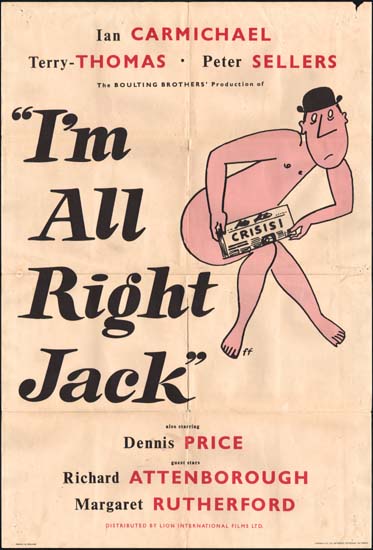 Im All Right Jack UK One Sheet movie poster