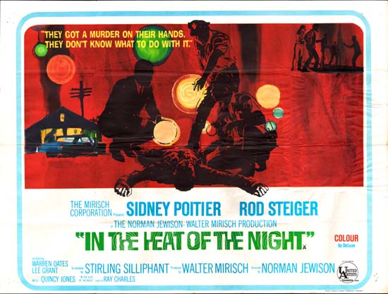 In the Heat of the Night UK Quad movie poster