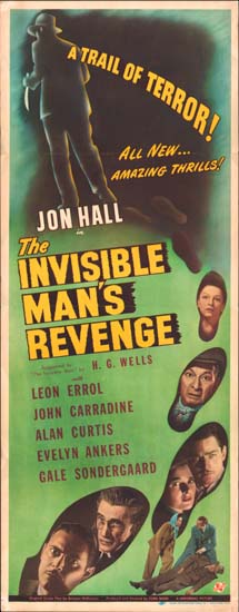 Invisible Mans Revenge, The US Insert movie poster