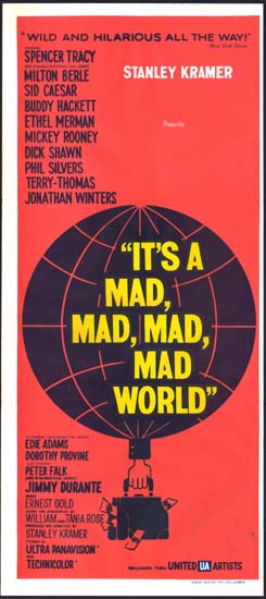Its a Mad Mad Mad Mad World Australian Daybill movie poster