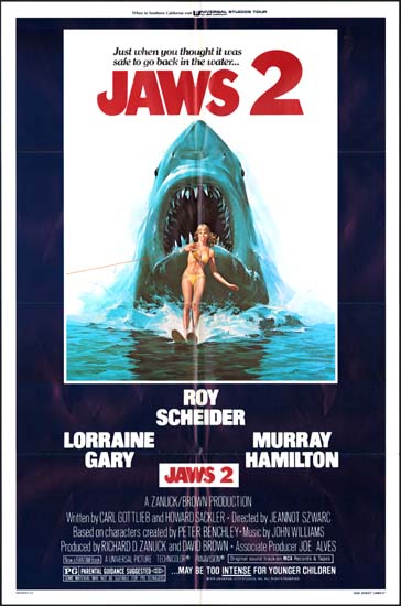 Jaws 2 US One Sheet movie poster