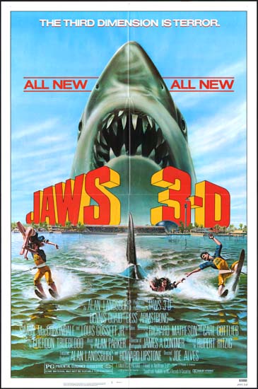 Jaws 3D US One Sheet movie poster