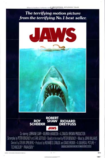 Jaws US One Sheet movie poster