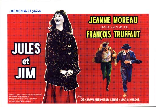 Jules et Jim Belgian movie poster