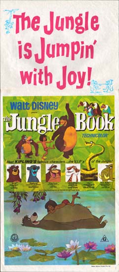 Jungle Book, The Australian Daybill movie poster