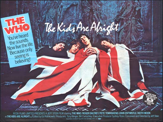 Kids Are Alright, The UK Quad movie poster