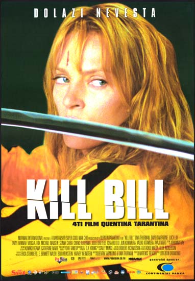 Kill Bill vol 1 Yugoslavian movie poster