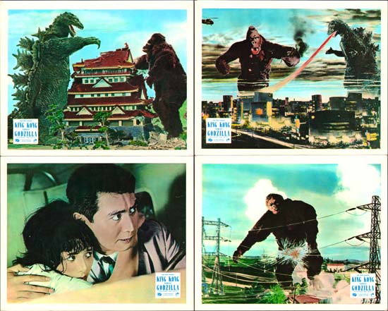 King Kong vs Godzilla [ Kingu Kongu tai Gojira ] UK FOH set of 8