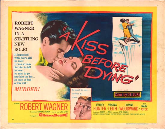 Kiss Before Dying, A US Half Sheet style A movie poster